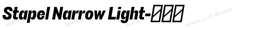 Stapel Narrow Light字体转换